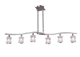 Rosa Satin Nickel Ceiling Lights Mantra Linear Fittings